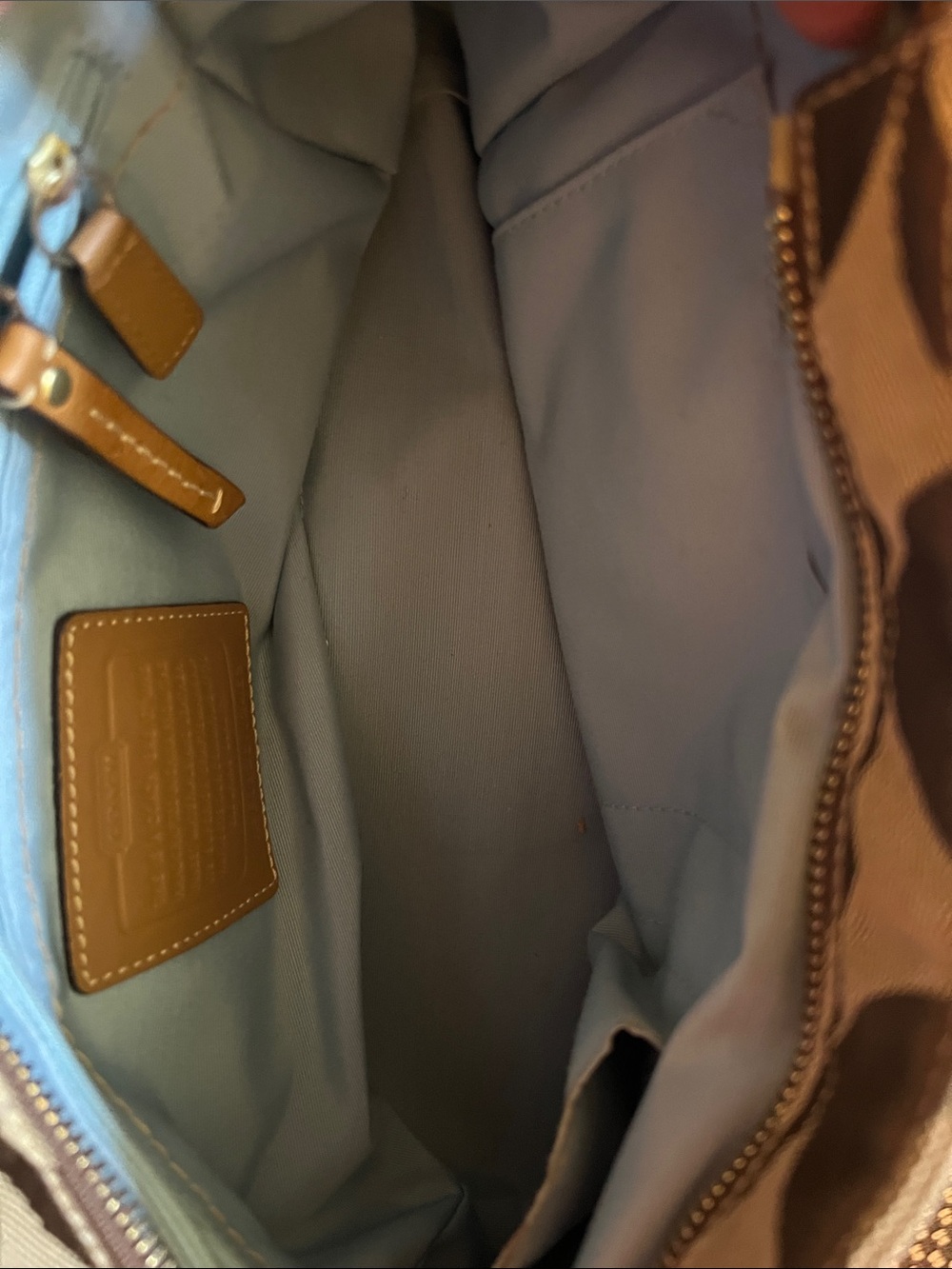 Coach Brown and Tan Shoulder Bag - Picture 8 of 8